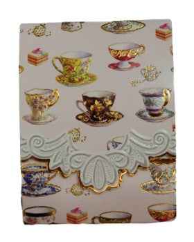 Carols rose garden purse pad Tea Cups