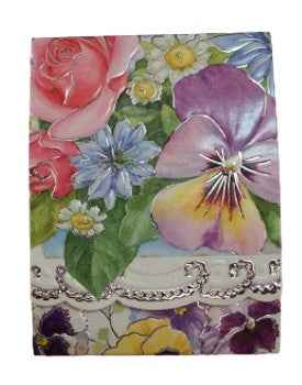 Carols rose garden purse pad Pansy Mixed
