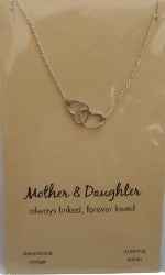 Mothers and daughters hearts necklace