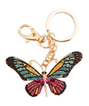 image Bling Colour Butterfly keyring bag Clip