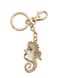 Sea Horse  Bling  Keyring Bag Clip