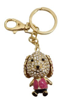 Dog Bling Animal Keychain bag clip