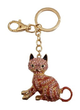Cat Bling Keyring Bag Clip