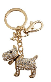 Scottish Terrier Bling  Keyring Bag Clip