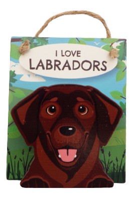 I love Labradors Chocolate pet peg