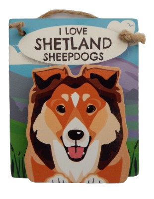 I Love Shetland Sheepdogs pet Peg