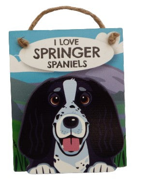 I Love Springer Spaniels Pet Peg