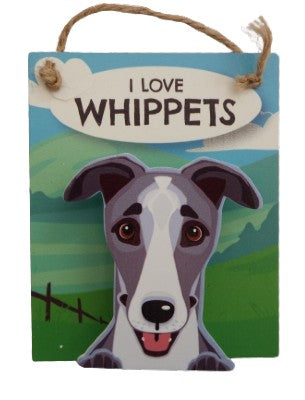 I Love Whippets Pet Pegs