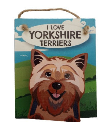 I Love Yorkshire Terriers Pet Peg