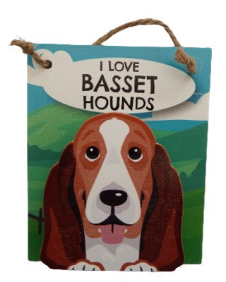 I Love Basset Hounds Pet Pegs