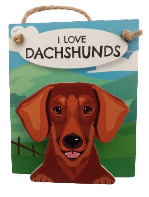 I Love Dachshund red Pet Peg