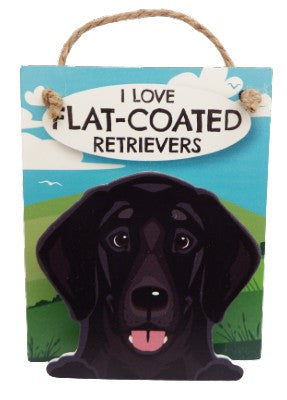 I Love Flat Coated Retrievers Pet Peg