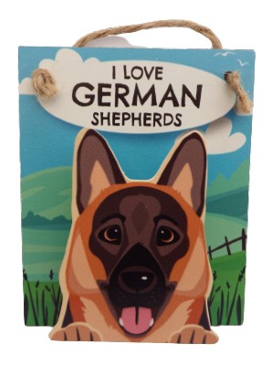 I Love German Shepherds Pet Pegs