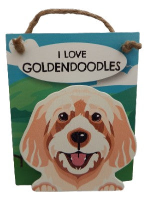 I Love Goldendoodles Pet Peg