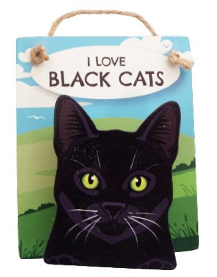 I Love Black Cats Pet Pegs