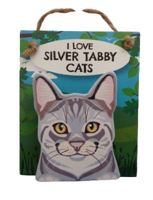 Silver Tabby Cat Pet Peg