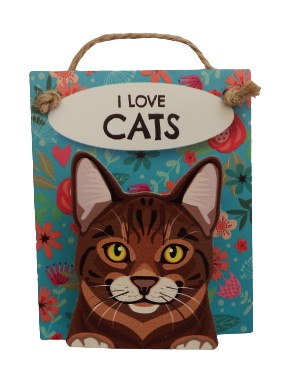 I Love Cats Pet Pegs-Tabby Cats