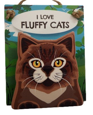 I Love Fluffy Cats Pet Pegs