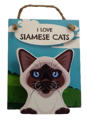 I Love Siamese Cats Pet Pegs