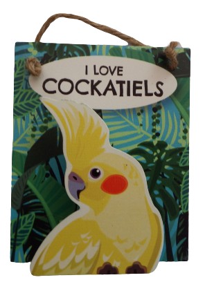 I Love Cockatiels Pet Pegs