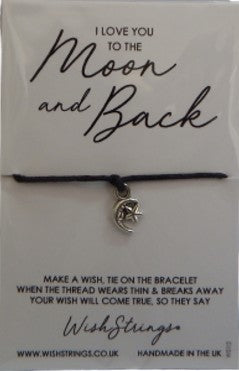 i love you to the moon & Back wish strings