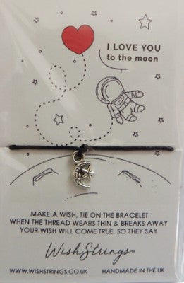 Love you to the moon heart wish string