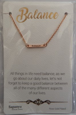 Balance Special Keepsake Necklace