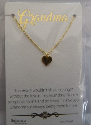 Grandma Special Keepsake Necklace