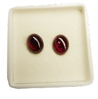 garnet stud Earrings