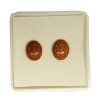 Goldstone Earring Studs