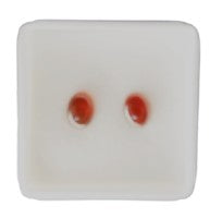 Carnelian Stud earrings oval smal