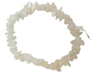 Moonstone Gemstone Bead Chip Bracelet