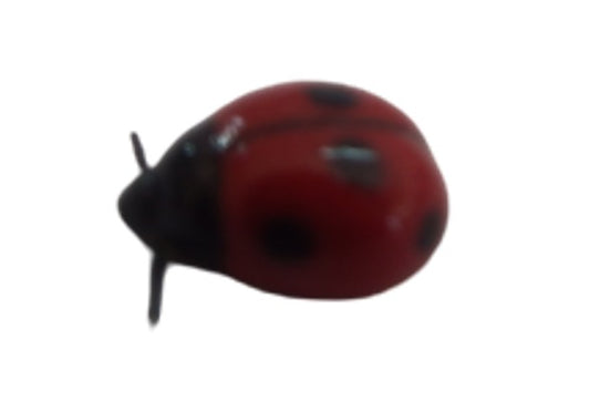 image Lady Bug Miniature ceramic  porcelain figurine