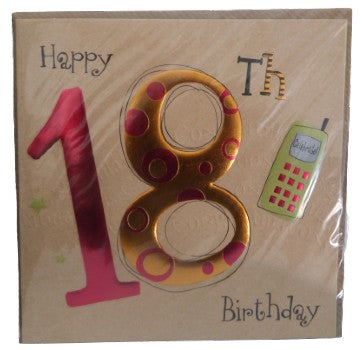 18th Birthday card Female