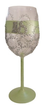 Wine Glass 18th Green