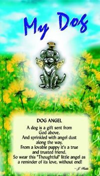 image Dog Guardian Angel Pin