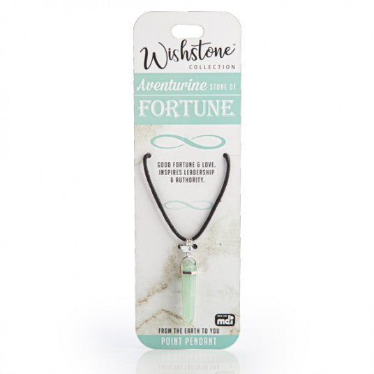 Adventurine Point Pendant Wish Stone