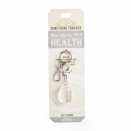 clear Quartz  Heart Bag Charm Something Forever Jewellery