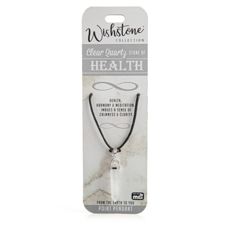Clear Quartz Point Pendant Wishstone