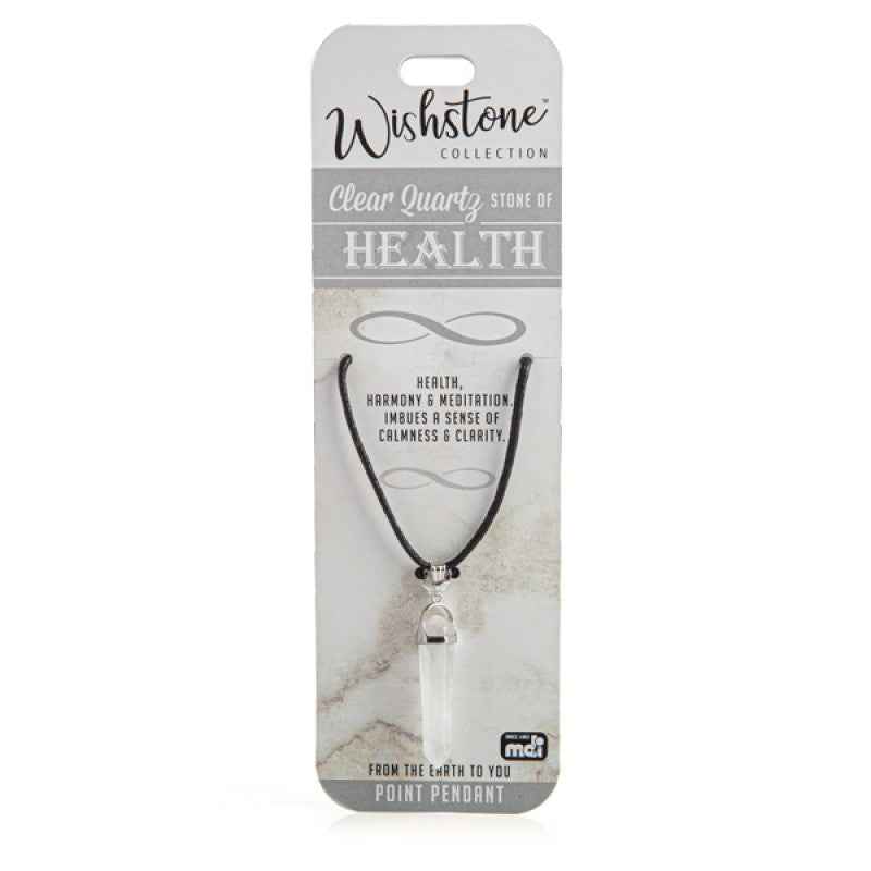 Clear Quartz Point Pendant Wishstone