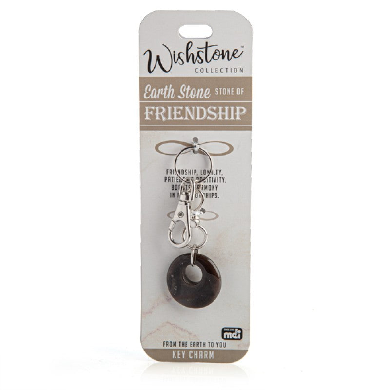 Earth Stone Key Charm Wish stone