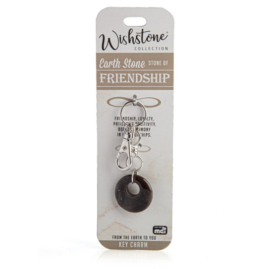 Earth Stone Key Charm Wish stone