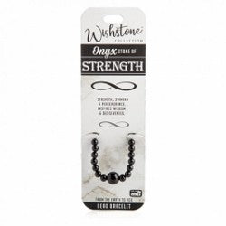 Onyx Bead Bracelet Wishstone