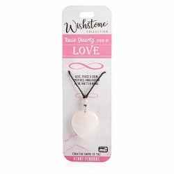 Rose Quartz Heart Pendant wishstone