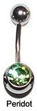 image single jewelled belly banana peridot