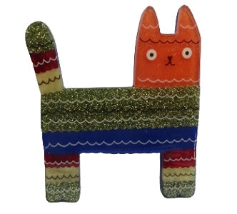 Pinata Cat Erstwilder Brooch