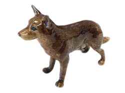 Australian Cattle Dog Red Heeler ceramic Miniature Figurine