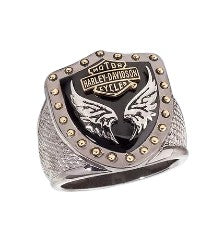 Franklin mint Black Knight Harley Davidson Ring