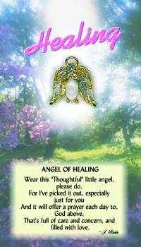 Healing Guardian Angel Pin