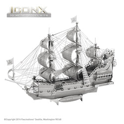 Iconx Queen Anne's Revenge Metal Earth Kit